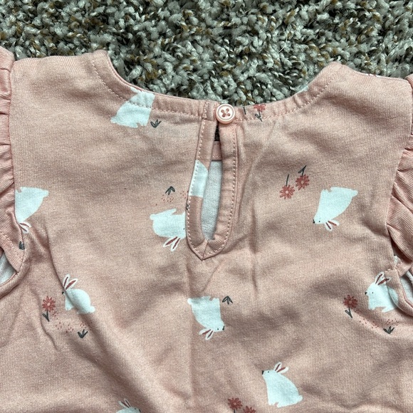 12M✨Bunny Rabbit Pink Dress with Bloomers - Picture 4 of 6